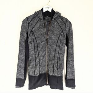 Lululemon Daily Practice Full Zip Hooded Jacket Black Size 4